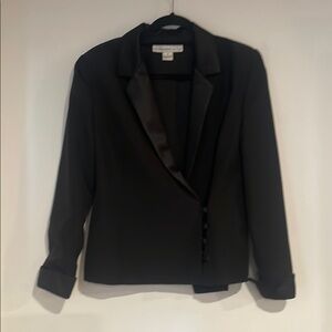 David Warren Elegant Black Blazer Sz 8